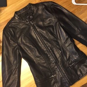Black Express Jacket faux leather